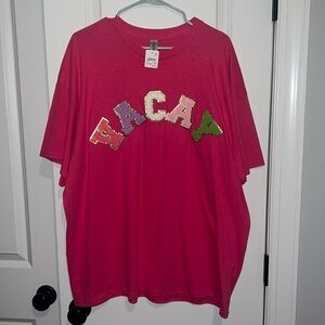 NWT 2X Vacay Vacation T shirt Gildan Pink 🏝️ Cotton Cute and Fun!